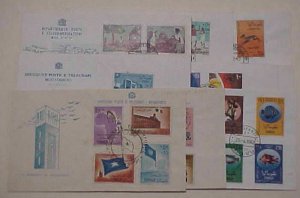 SOMALIA 10 DIFF. FDC  1960-1967 CACHET UNADDRESSED