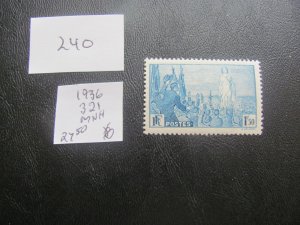 FRANCE 1936 MNH SC 321 SET VF/XF $27.50 (241) NEW COLLECTION.
