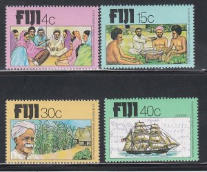 Fiji # 401-404, Arrival of Indian Indentured Servants, Mint NH, 1/2 Cat.