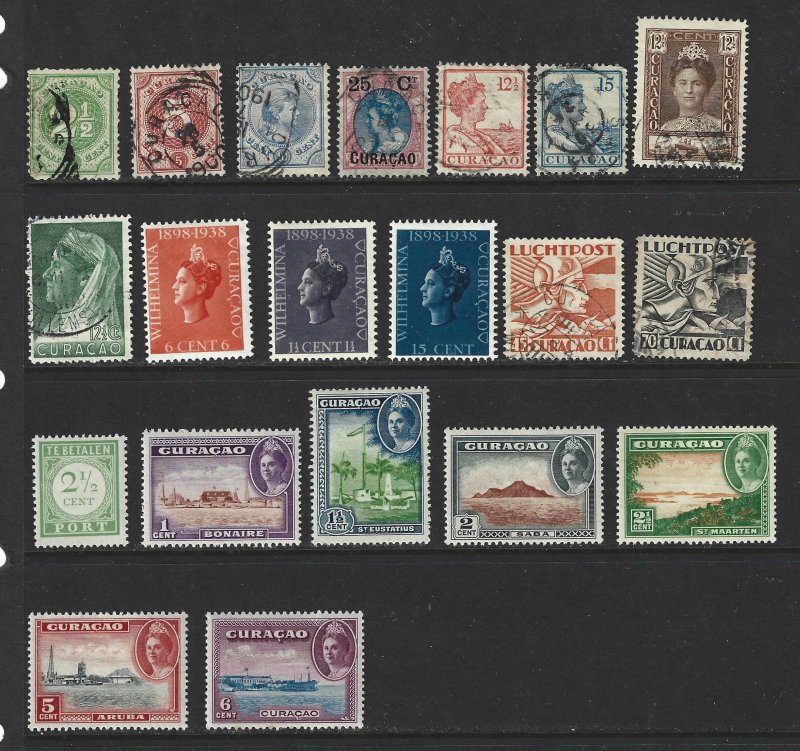 NETHERLANDS ANTILLES Mint & Used Lot of 20 different stamps 2017 CV $25.75