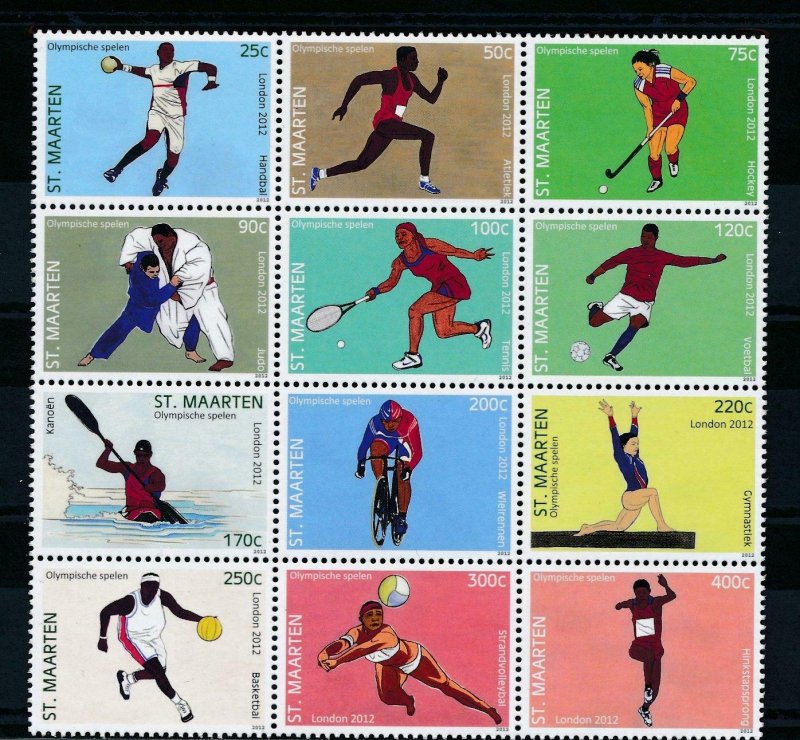 [SM088] St. Martin Maarten 2012 Olympic Summer Games MNH