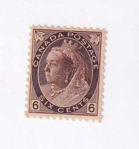 CANADA # 80 VF-MNH Q/VICTORIA 6cts NUMERAL JUBILEE ISSUE CAT VALUE $900 (KMK675)