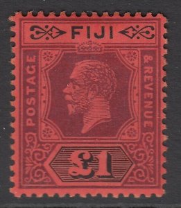 Sg 137 Fiji Purple & Black / Red. Very Slightly Mounted Excellent Cat Condition-