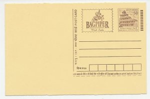 Postal stationery India 2002 Bagpiper - Club Soda