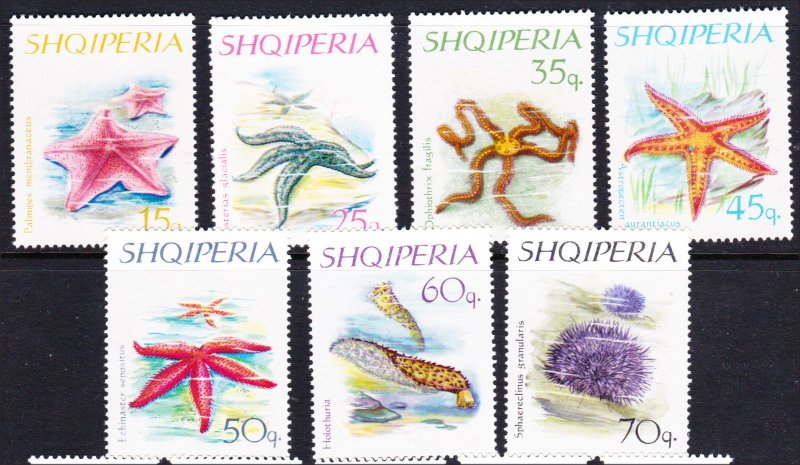 Albania #934-40 MH set sea life