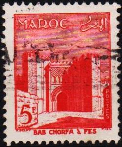 Morocco(French). 1955 5f S.G.452 Fine Used