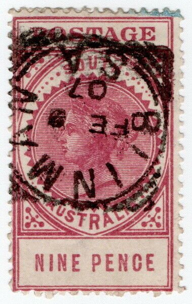 (I.B) Australia - South Australia Postal : 9d Rosy Lake (SG 286a) 