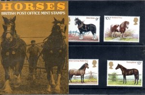 1978 Sg 1063/1066 Horses Presentation Pack Original Packaging 