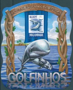 Mozambique 2015 MNH Marine Animals Stamps Dolphins Rough-Toothed Dolphin 1v SS I