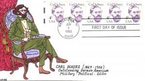 #1847 Carl Schurz Kribbs FDC