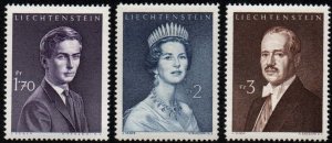 Liechtenstein # 356A - 358 MNH