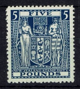 NEW ZEALAND SGF211w 1950 £5 INDIGO-BLUE WMK INVERTED  MTD MINT (d)