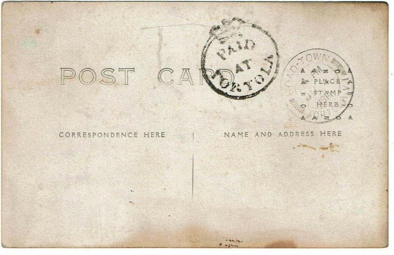 British Virgin Islands 1914 postcard Paid at Tortola cancel, SG CC2 750 pounds