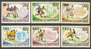 Burkina Faso #335-7+C193-5 NH World Cup Soccer