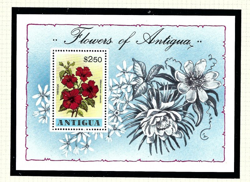 Antigua 523 MNH 1978 Flowers of Antigua S/S      (KA)