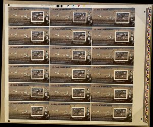 RW83a, RARE $25 Duck Press Sheet of 18 Self Adhesive Panes - Stuart Katz