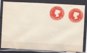 GB QV Postal Stationery 4d & 4d Envelope BP8650