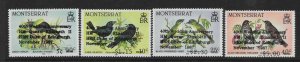 MONTSERRAT SG739A/42A 1987 ROYAL RUBY WEDDING EDINGBURGH VAR MNH