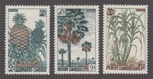 Cambodia Scott #112-114 MNH