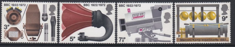 676-79 1972 BBC Microphones MNH