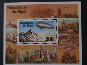 ​NIGER-1976-ZEPPELIN-AROUND THE WORLD- CTO S/S VF WE SHIP TO WORLDWIDE