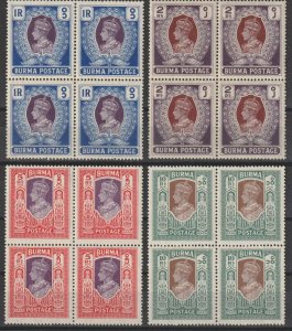 BURMA 1938 SG 18b/33 MNH