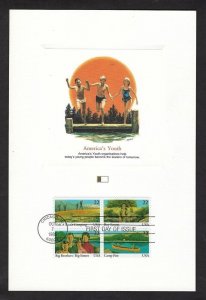 1985 US IYY Scouts # 2160-3 FDC Fleetwood card