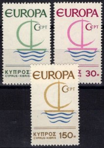 ZAYIX Cyprus 275-277 MNH Europa Sailboat 083022S133