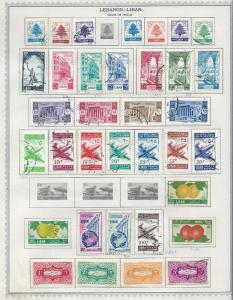 Lebanon '50//'60 issues. Mounted collection on album pages [M/U]