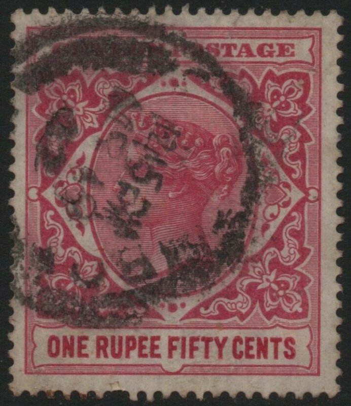 CEYLON-1899-1900 1r50 Rose Sg 263 AVERAGE USED V40468