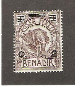 Italian Somaliland Scott 70 Mint 2c on 1b Elephant 2017 CV $26.00