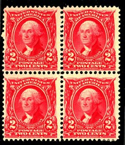 U.S. #301 MINT Block OG HR 