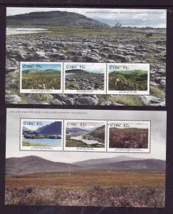 Ireland-Sc#1925c,1928c-two unused NH sheets-National Parks-2011-
