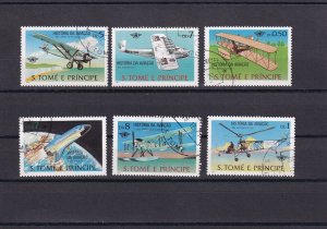 SA17a Sao Tome and Principe 1979 History of Aviation used stamps