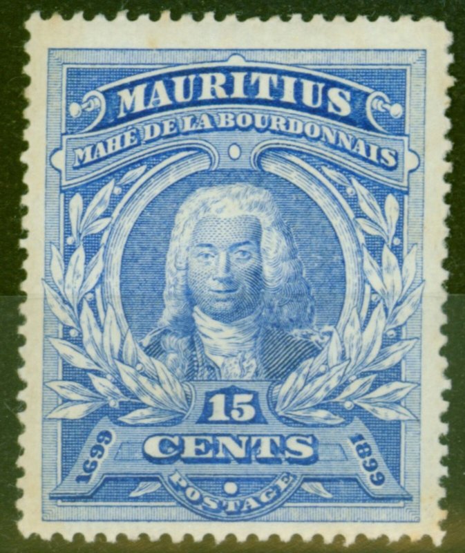 Mauritius 1899 15c Ultramarine SG136 Fine Mtd Mint