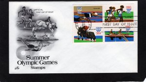 1791-1794 Summer Olympics, FDC blk/4 ArtCraft