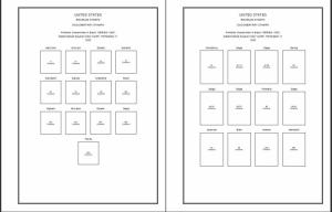 PRINTED U.S. REVENUES 1862-1995 STAMP ALBUM PAGES (297 pages)