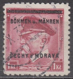 Bohemia & Moravia Scott #9 1939 Used