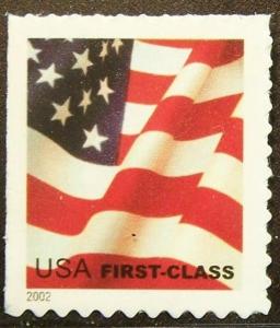3624 MNH (37c) Flag, 02, bklt single - (3887)