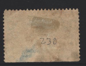 USA Sc#230 Used - shallow thin