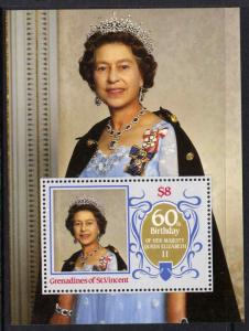 St Vincent Grenadines 518 MNH Queen Elizabeth 60th Birthday
