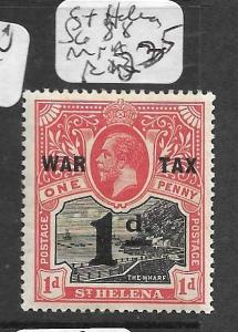 ST HELENA (P0202B) KGV 1D WAR TAX SG 88  MNH