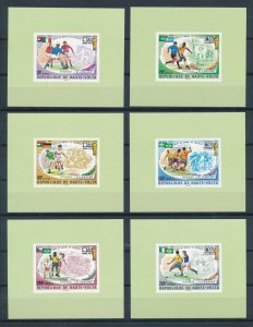 [112797] Upper Volta Burkina Faso 1974 World Cup football Imperf. sheets MNH