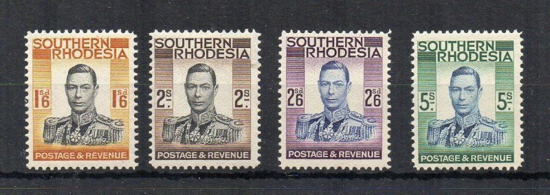 Southern Rhodesia 1937 top 4 values MVLH