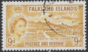 Falklands 126   1957  9d    vf used