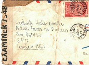 Canada Air WW2 UNDERCOVER ADDRESS *Polish Forces* London *Box 260/35* 1942 GJ153