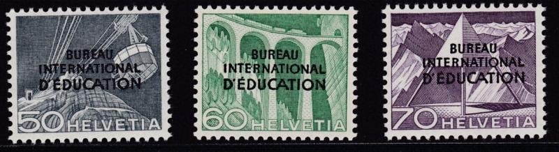 Switzerland 1950 Bureau of Education Complete (11) in XF/NH Condition