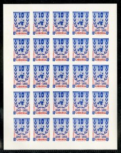 Liberia Stamps # C93-6 Stamps Intact Imperforate Full Sheets Rare