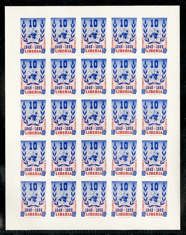 Liberia Stamps # C93-6 Stamps Intact Imperforate Full Sheets Rare
