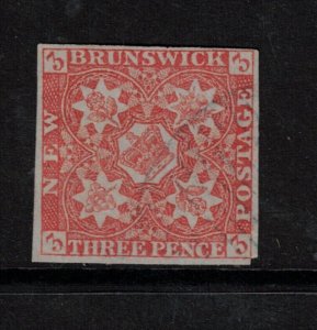 New Brunswick #1 Used Fine+ With Nice Deep Color **With Certificate**